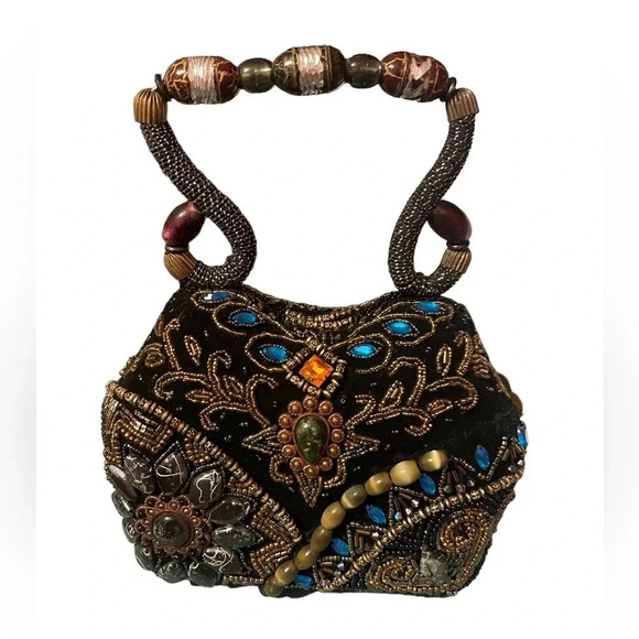 VINTAGE BEADED PURSE - Picture 2 of 5